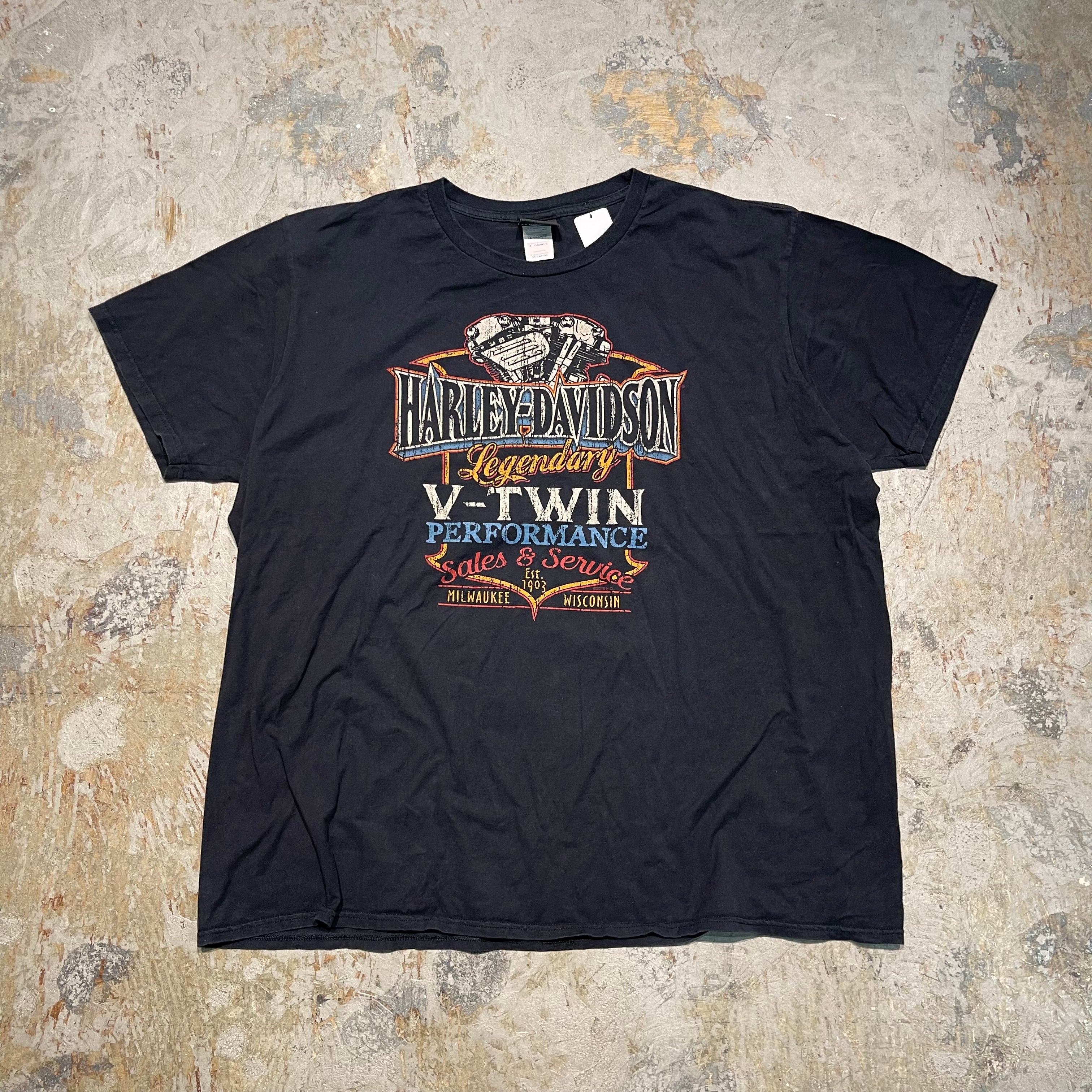 古着 Harley-Davidson/ハーレー ダビッドソン/プリントTシャツ/サイズXXXL – 古着屋 MUJIN