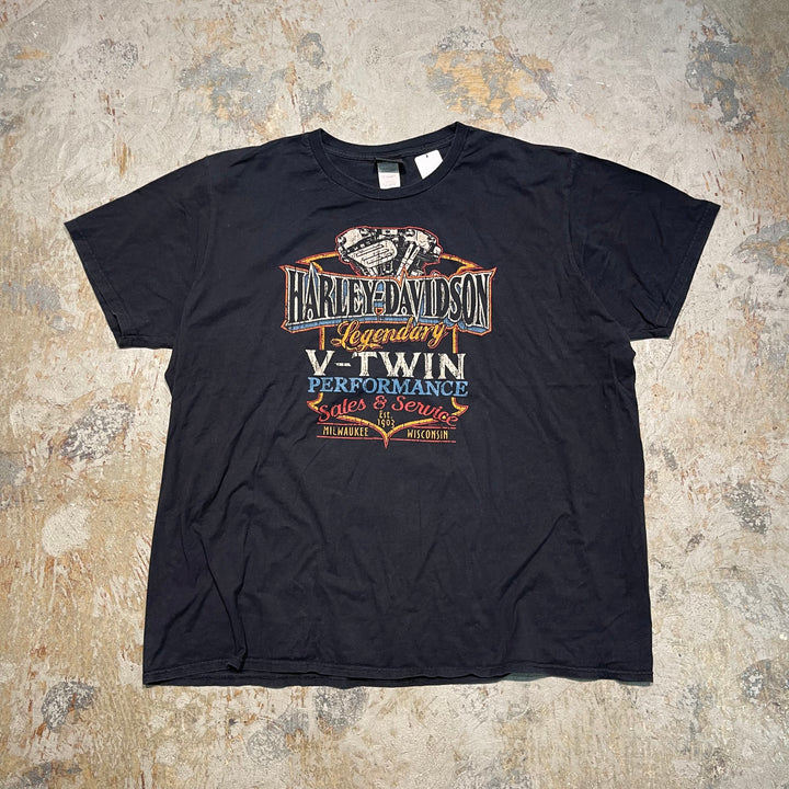 古着 Harley-Davidson/ハーレー ダビッドソン/プリントTシャツ/サイズXXXL