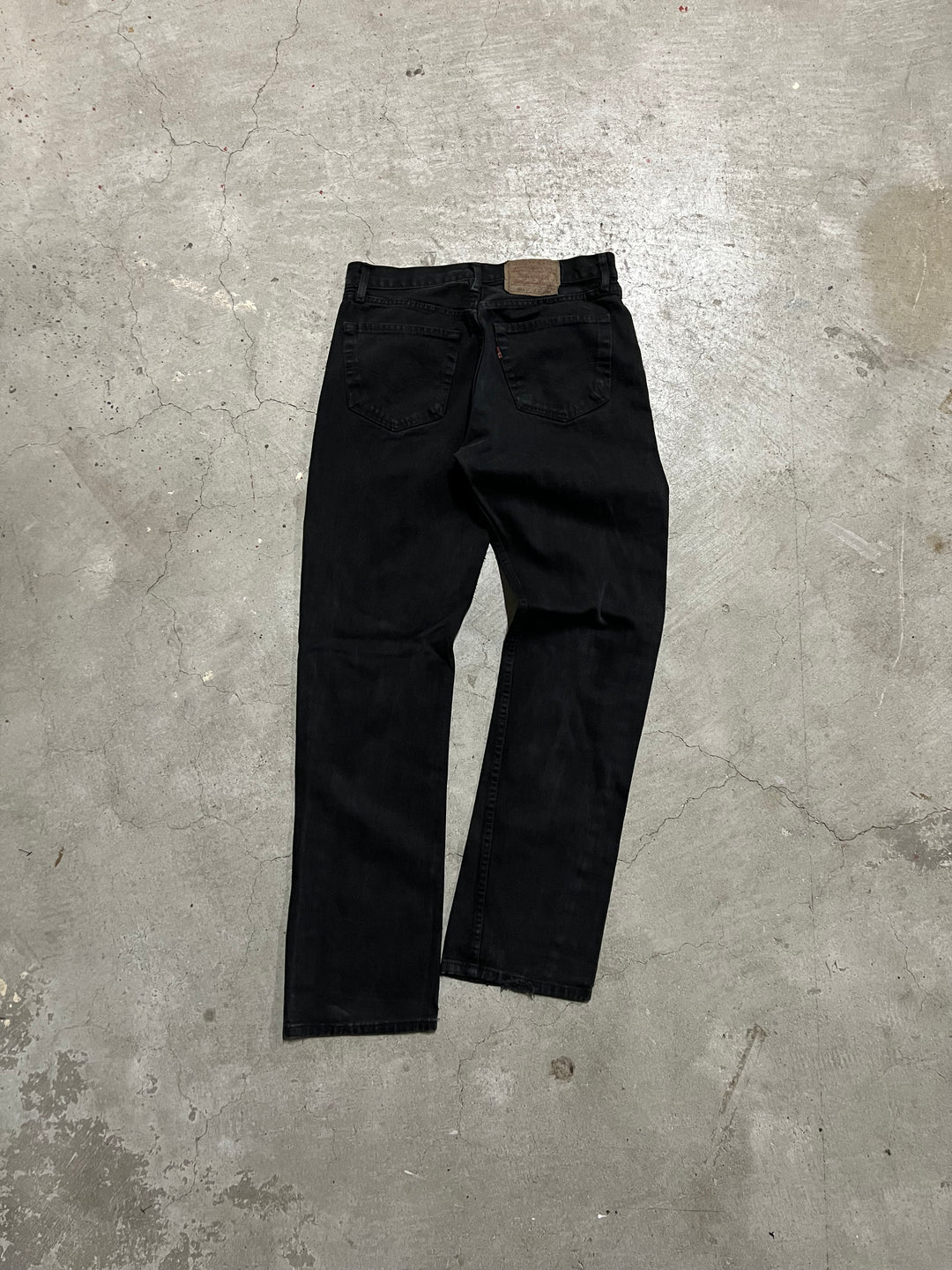 #MA22 98's 古着 Levi's/リーバイス/Black Denim Pants/ブラックデニムパンツ/Overdye/オーバーダイ/501/MADE IN USA/実寸サイズ30×32