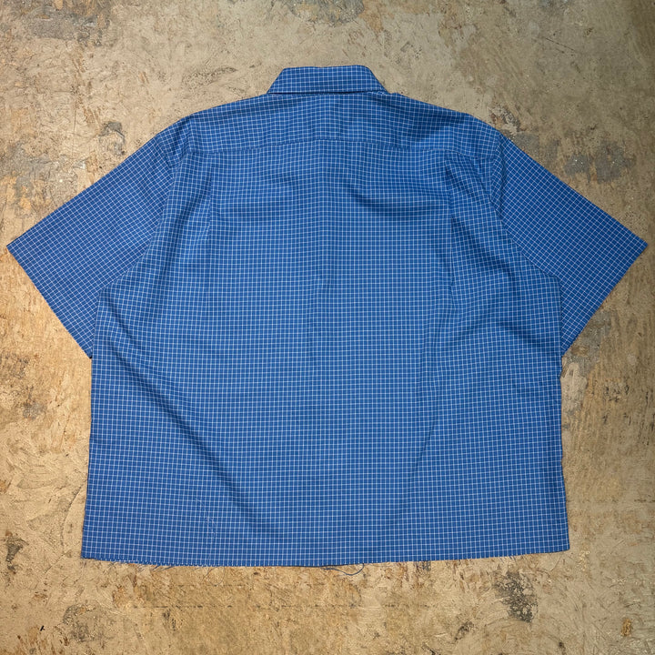 古着 L.L.Bean/ エルエルビーン/  ボタンダウン半袖シャツ/ リメイク/ チェック柄/ サイズXL