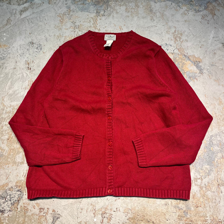 #3386 L.L.Bean/エルエルビーン/CottonknitCardigan/コットンニットカーディガン/サイズWomens L