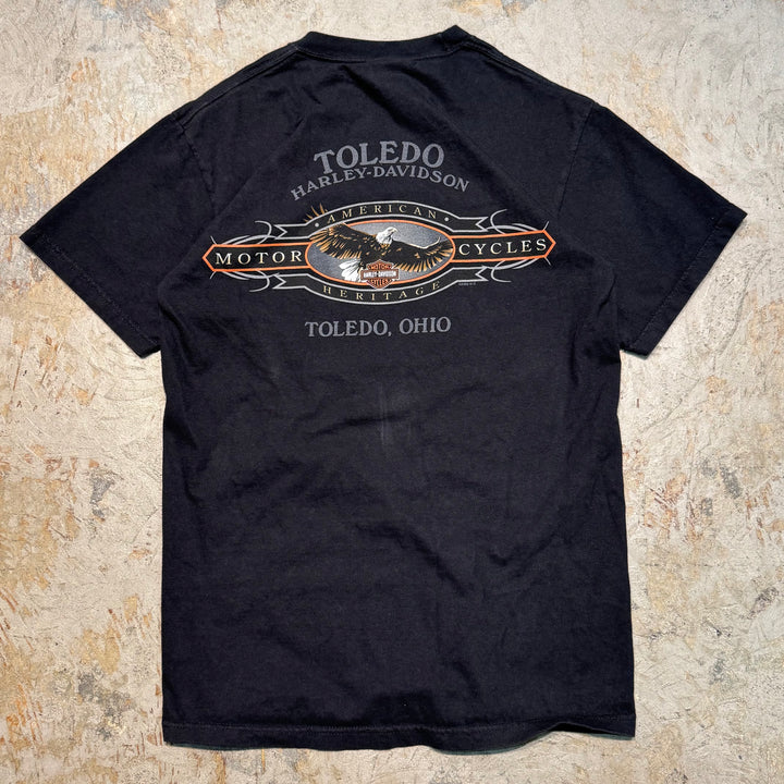 古着 USA製 Harley-Davidson/ハーレーダビッドソン/ プリントTシャツ/ サイズM