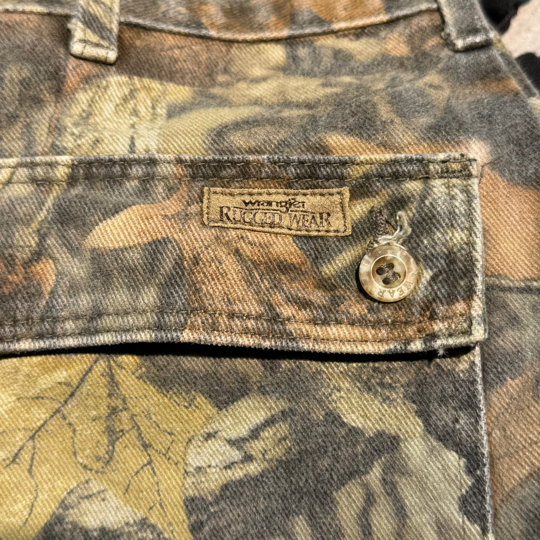 古着 Wrangler/ ラングラー/ リアルツリーカモカーゴパンツ/ 実寸サイズ35×29