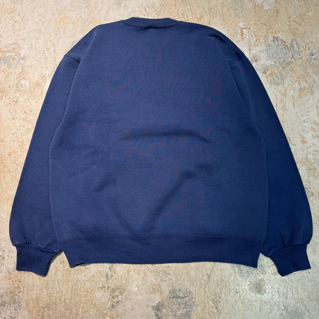 古着 USA製 90's~ RUSSELLATHLETIC/ ラッセル アスレチック/ クルーネックブランクスウェット/ 無地/ Vガゼット/ サイズL