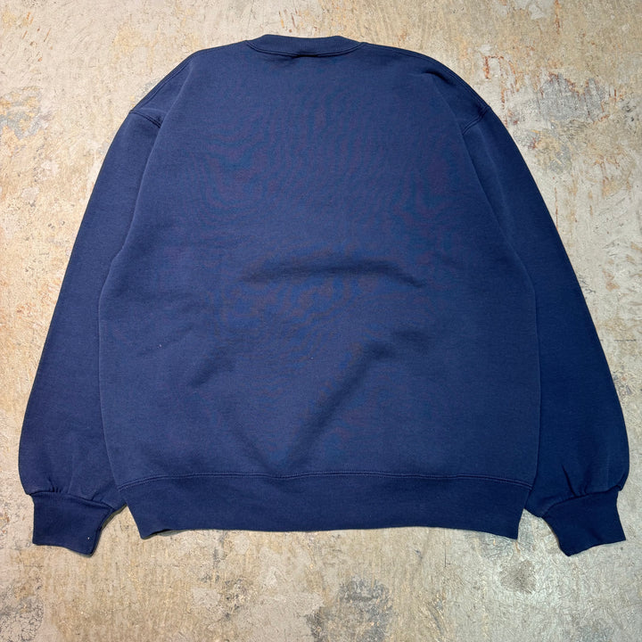 古着 USA製 90's~ RUSSELLATHLETIC/ ラッセル アスレチック/ クルーネックブランクスウェット/ 無地/ Vガゼット/ サイズL