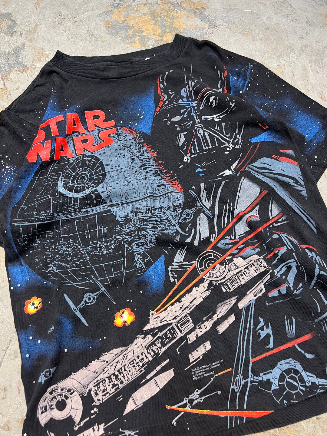 #MA100 古着 ~90's USAVINTAGE / STARWARS/スターウォーズ ダース・ベイダー / ヴィンテージ シングルステッチ Tシャツ/サイズS相当