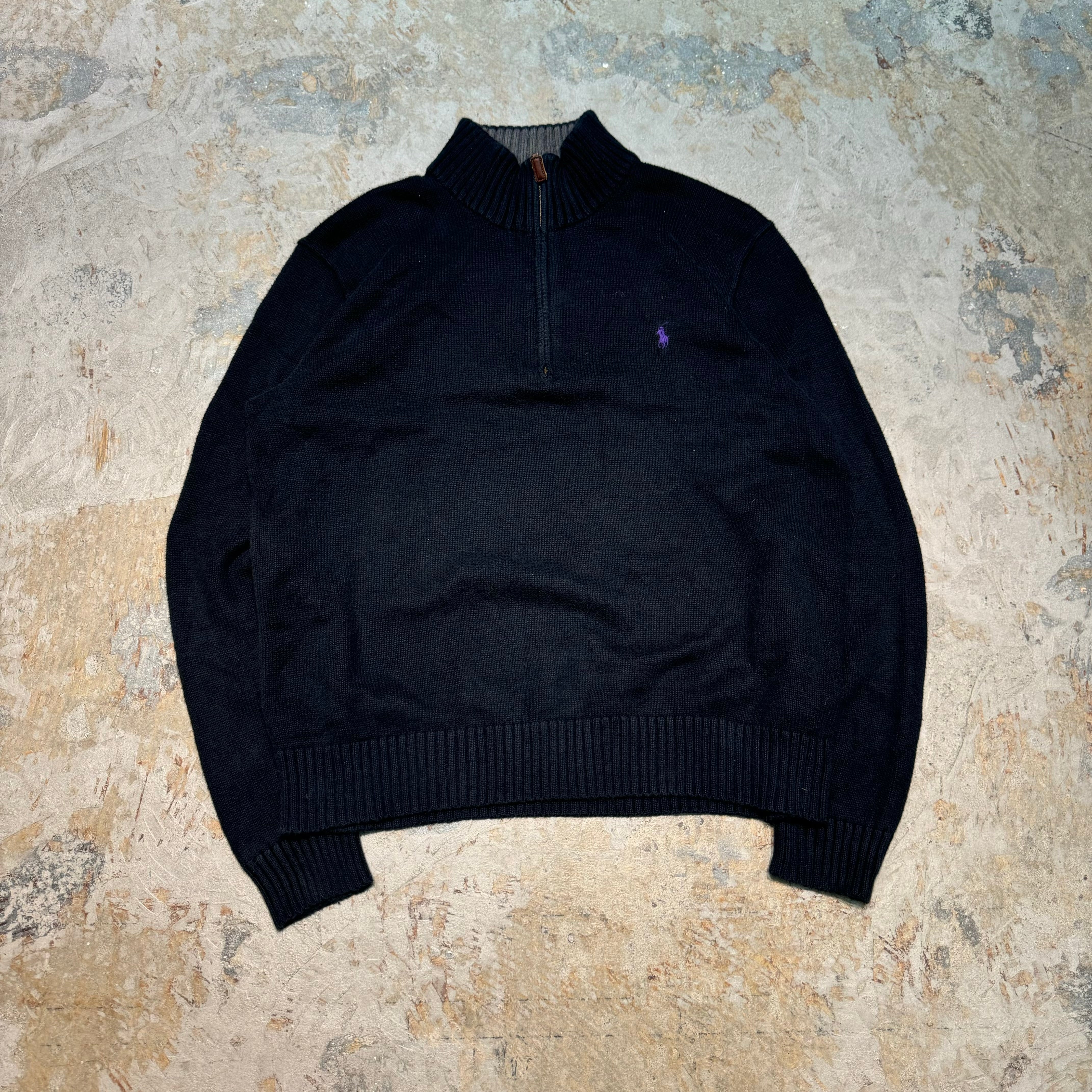 古着 POLO by Ralph Lauren/ポロラルフローレン/ハーフジップニット