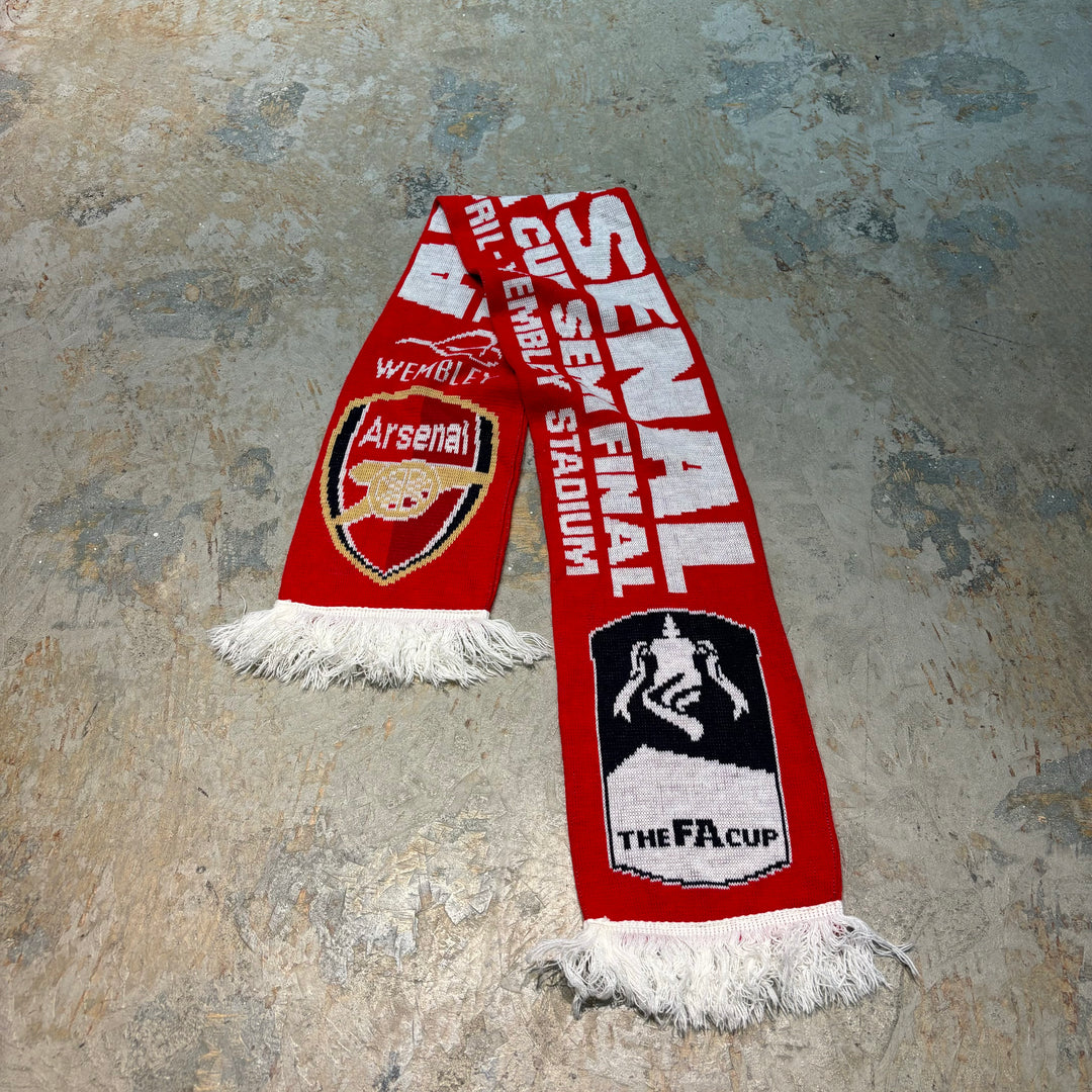 古着 サッカーマフラー / ARSENAI FC/ アーセナルFC/プレミアリーグ/THE FA CUP SEMI FINAL/ 12TH APRIL-WEMBLEY STADIUM