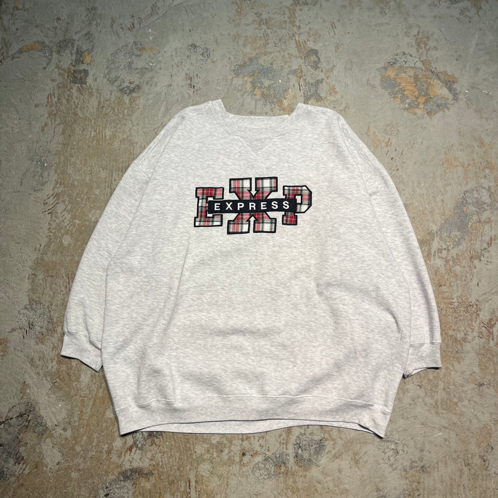 #1909 Old clothes/EXPRESS/Crewneck sweat/College logo/Size L