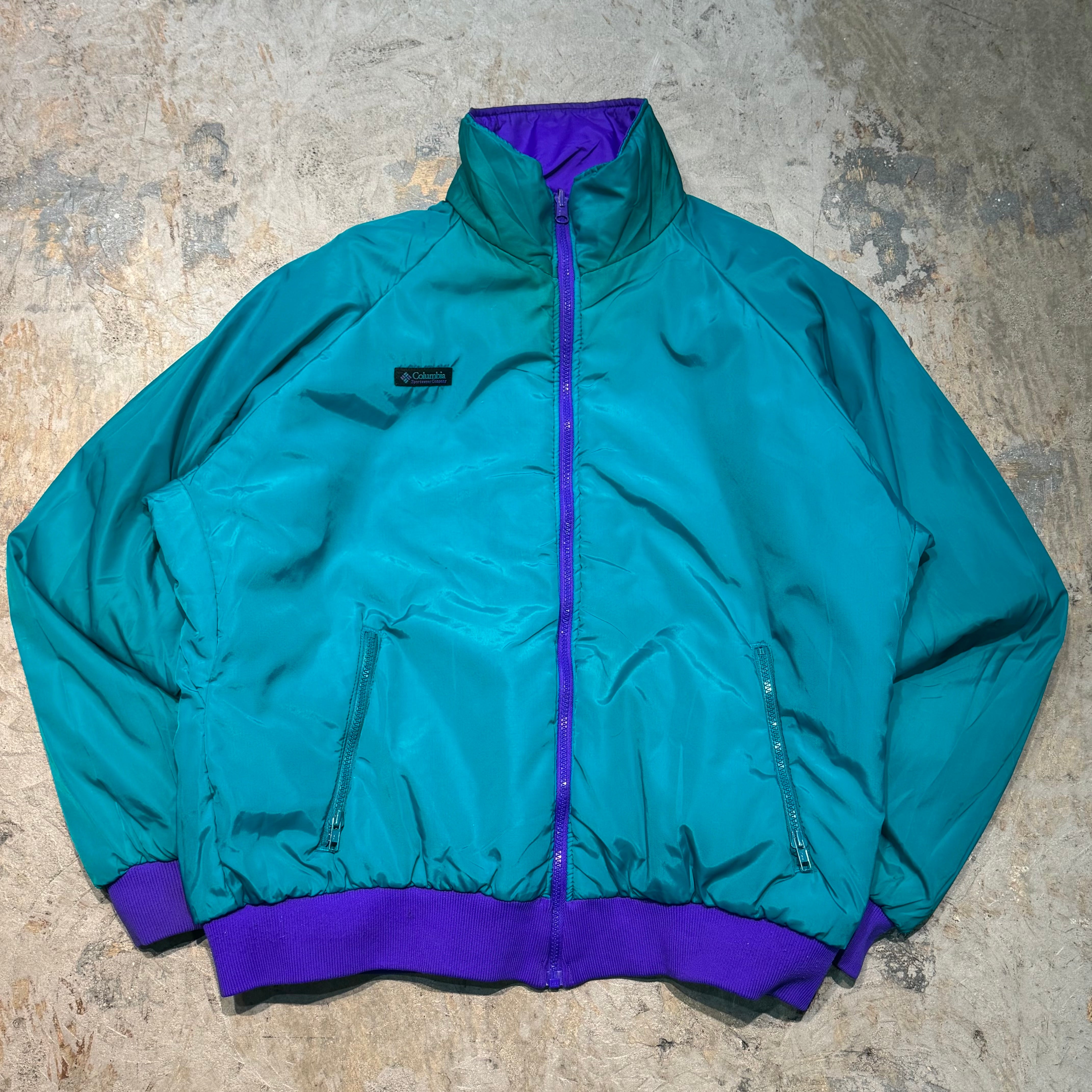 古着 COLUMBIA/ コロンビア/ ナイロンジャケット/ 中綿/ リバーシブル