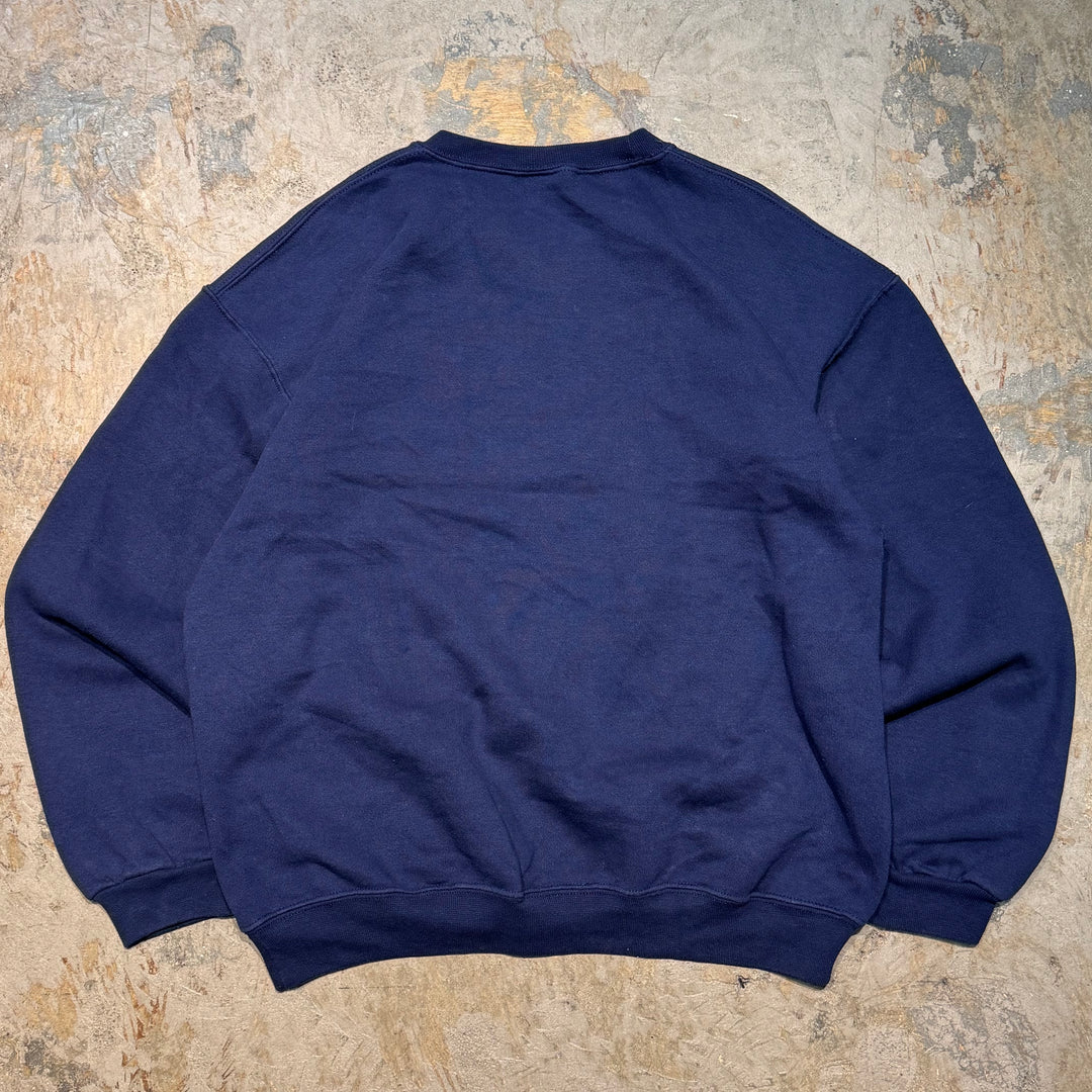 古着 RUSSELL ATHLETIC/ ラッセルアスレチック/ ブランククルーネックスウェット/ 無地/ 前Vガゼット/ サイズXL相当