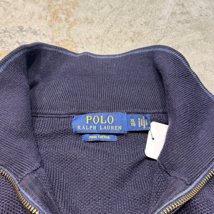 古着 POLO by Ralph Lauren/ ポロ バイ ラルフローレン/ ハーフジップニットセーター/ サイズXL
