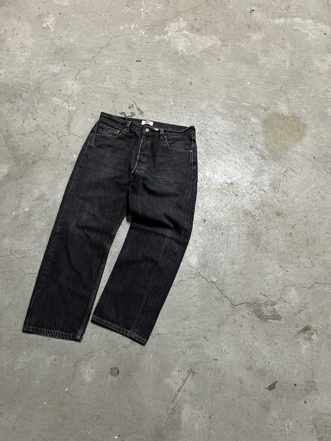 #MA19 古着 Levi's/リーバイス/Black Denim Pants/ブラックデニムパンツ/501/実寸サイズ33×29