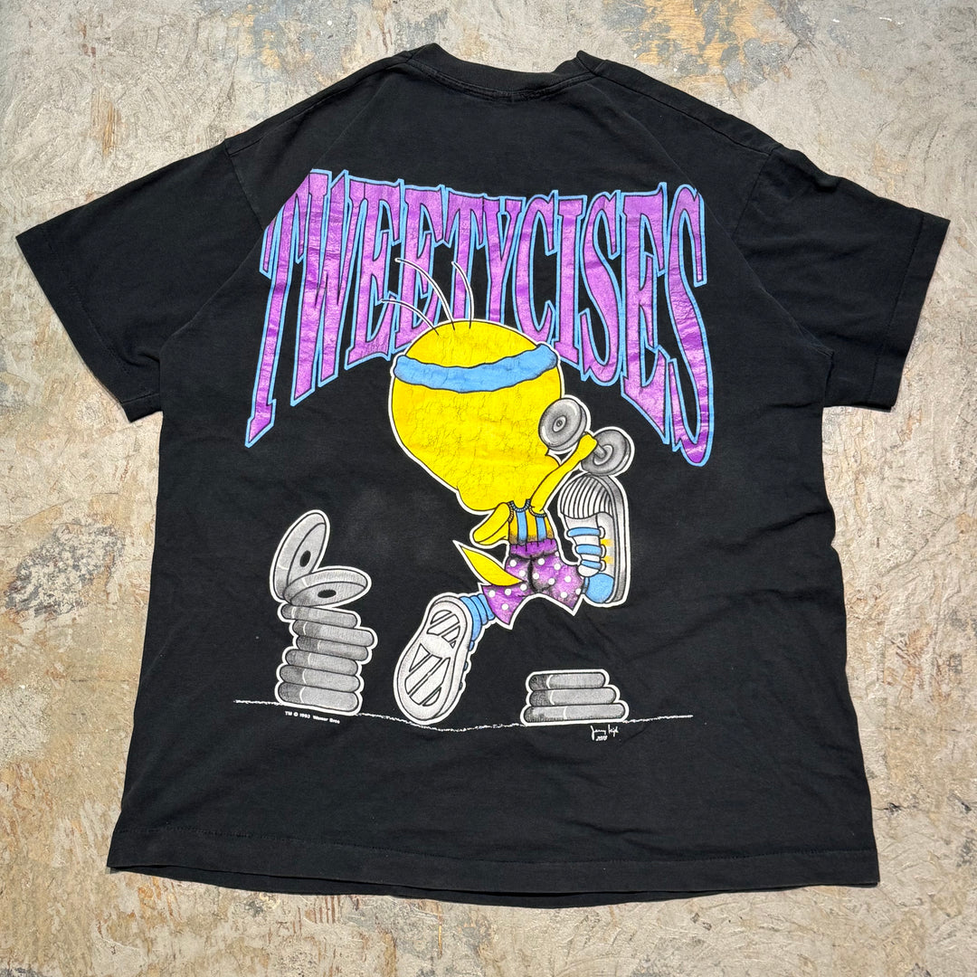 古着 90's LOONEY TUNES/ルーニー・テューンズ/ プリントTシャツ/ サイズXL相当
