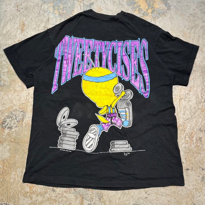 古着 90's LOONEY TUNES/ルーニー・テューンズ/ プリントTシャツ/ サイズXL相当
