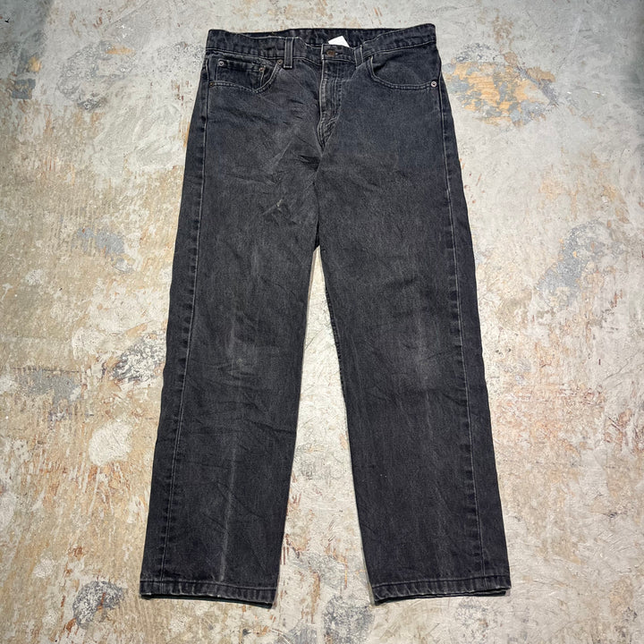 #4195 古着 Levi's/リーバイス/Black Denim Pants/ブラックデニムパンツ/505/MADE IN U.S.A/サイズ34×30