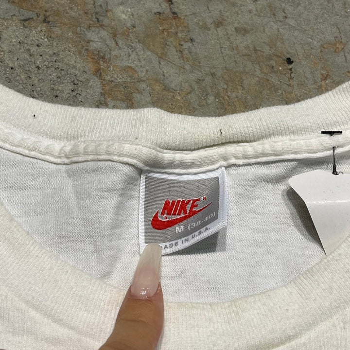 古着 90's USA製 NIKE/ナイキ / 銀タグ / ヴィンテージ シングルステッチ プリントTシャツ/サイズM