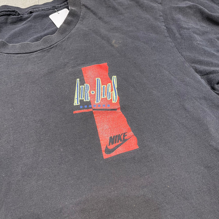 古着 90's USA製 NIKE/ナイキ / AIR・DIG / ヴィンテージ シングルステッチ プリントTシャツ/サイズL-XL相当