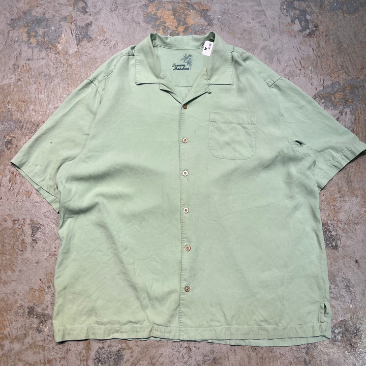 빈티지 Tommy Bahama/Silk/Short-Sleeved Shirt/Size XL