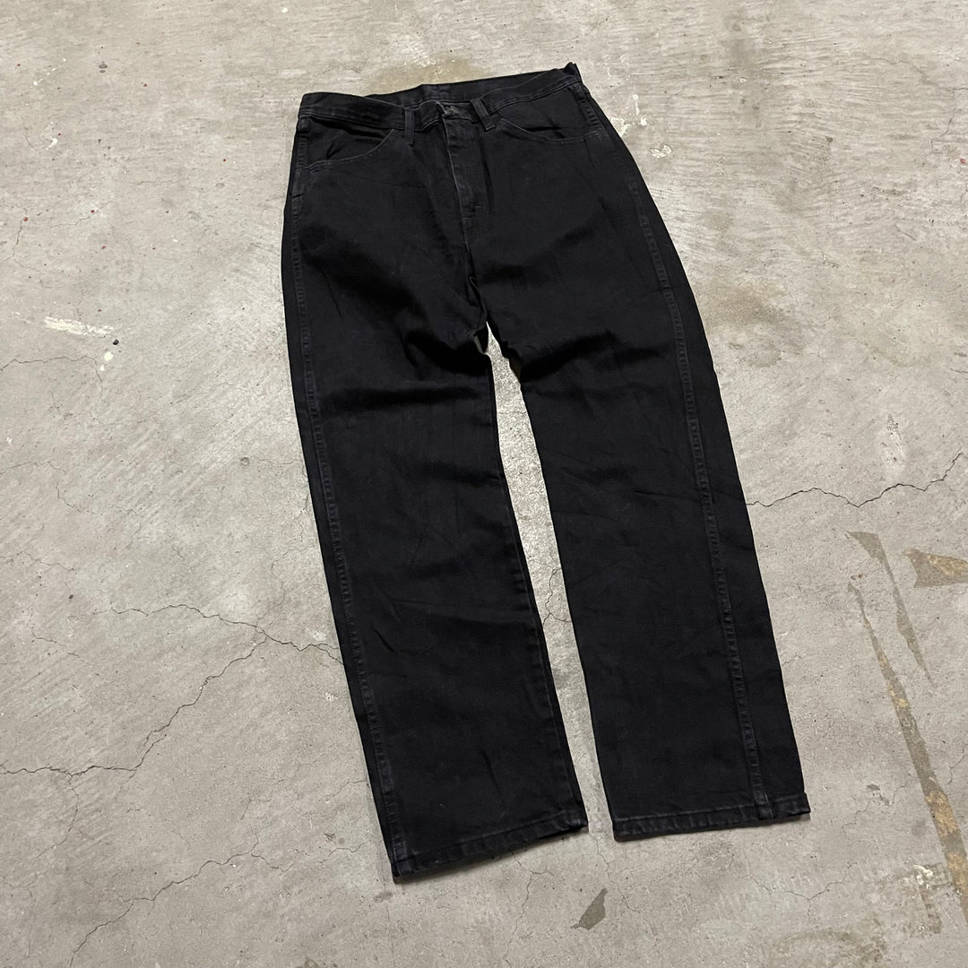 #4262 古着 RUSTLER/ラスラー/Black Denim Pants/ブラックデニムパンツ/サイズ33×32