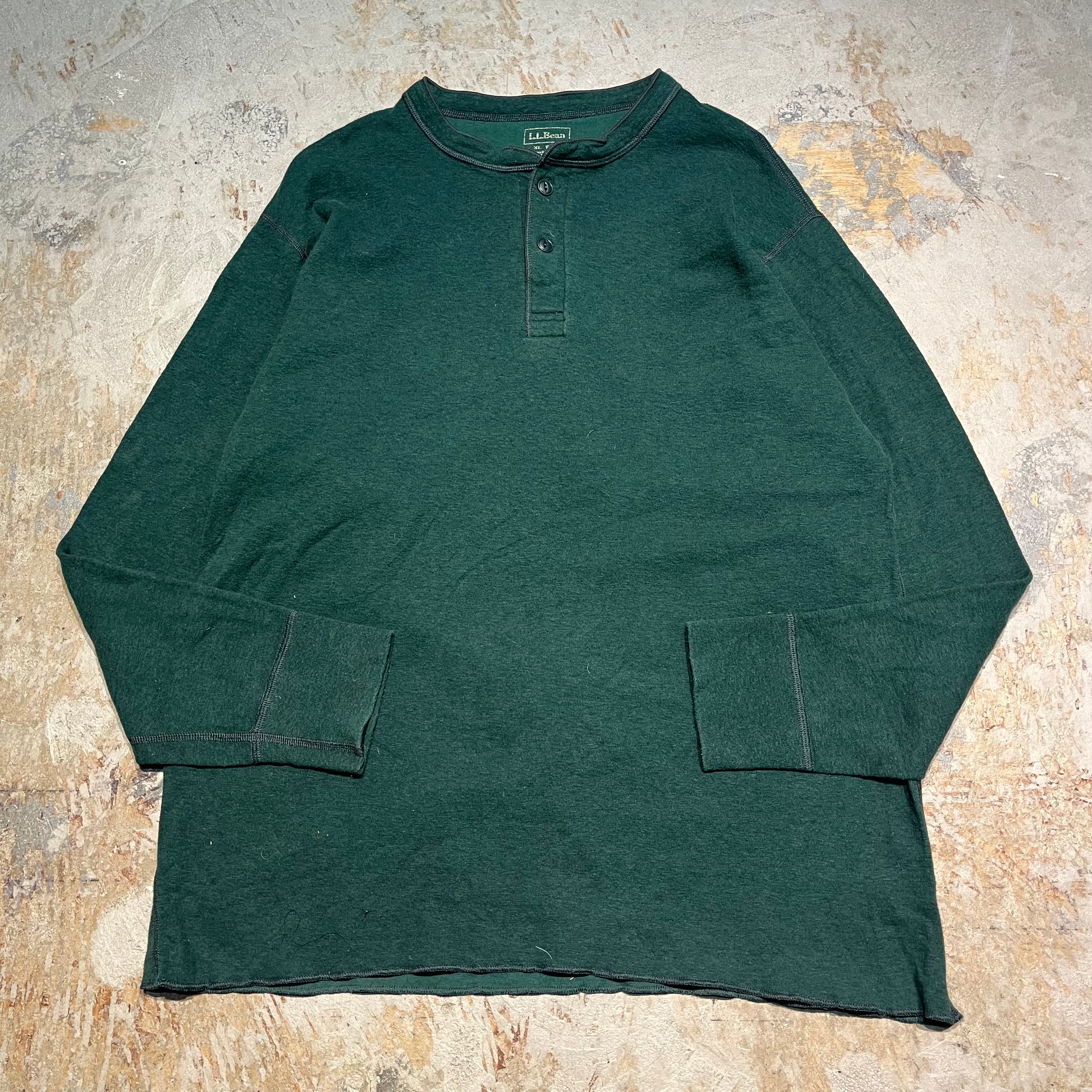 3383 L.L.Bean/エルエルビーン/Henry neck knit/ヘンリーネックニット