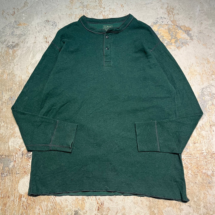 #3383 L.L.Bean/エルエルビーン/Henry neck knit/ヘンリーネックニット/サイズXL