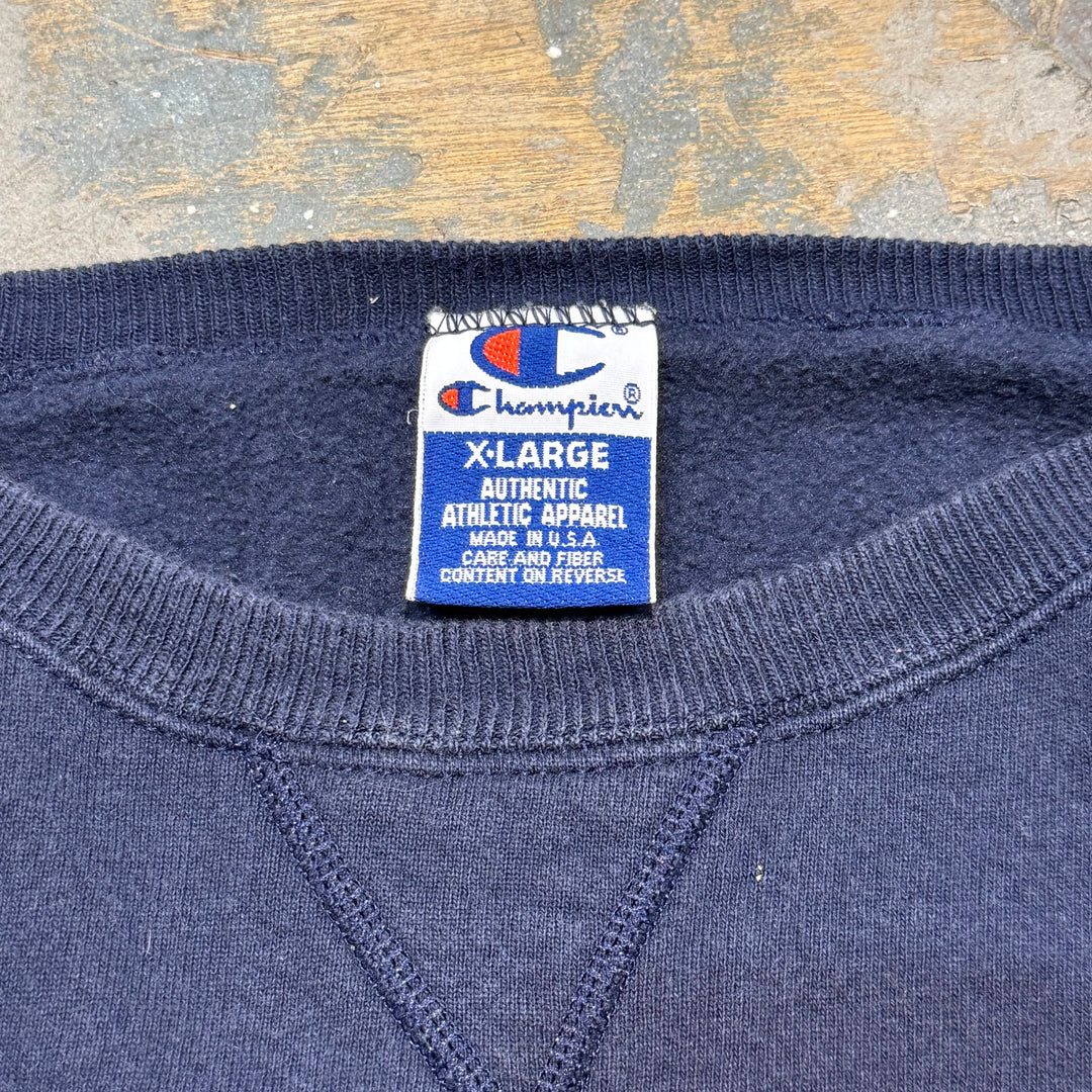 古着 USA製　90's Champion/ チャンピオン/ クルーネックスウェット/ カレッジロゴ/ サイズXL