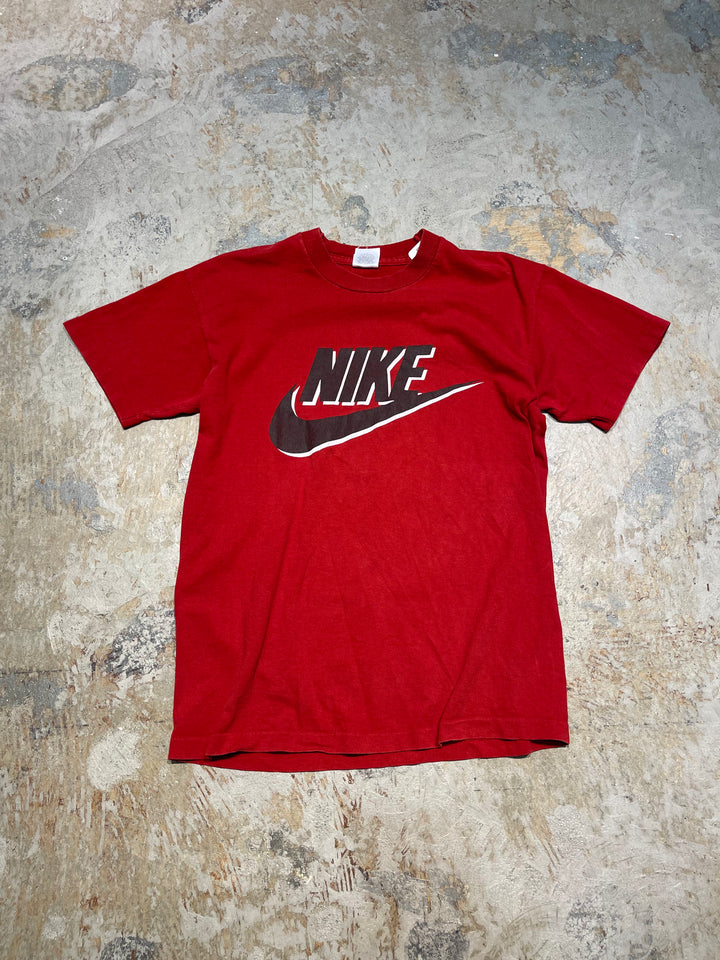 #MA176 アイルランド製 古着 90's Nike/ナイキ/ヴィンテージ シングルステッチ プリントTシャツ/サイズM相当