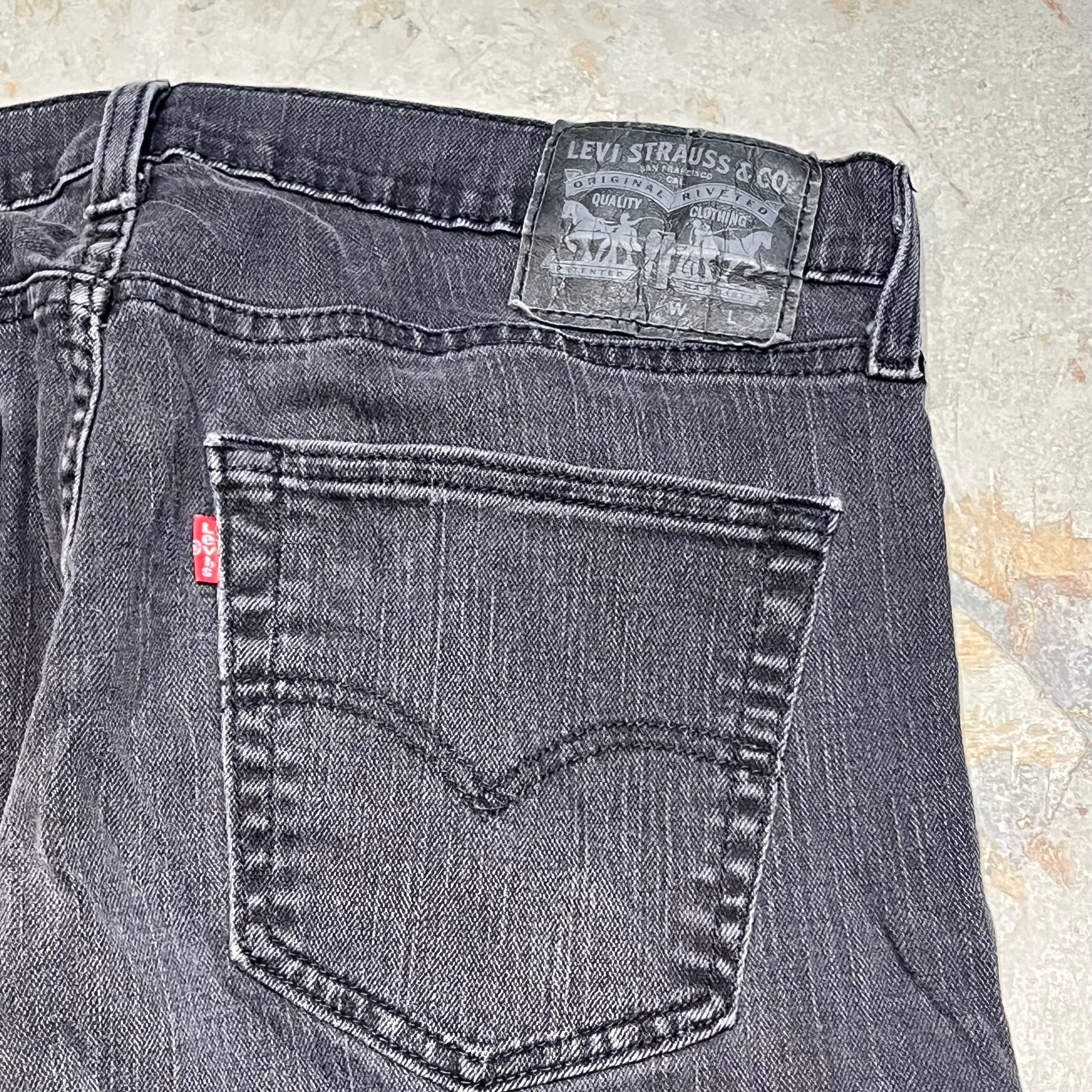 4190 古着 Levi's/リーバイス/Black Denim Pants/ブラックデニムパンツ/黒タブ/550/サイズ31×30 – 古着屋  MUJIN