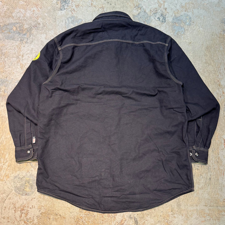 중고 의류 Carhartt/Carhartt/Canvas 셔츠 재킷/회사 로고/크기 l