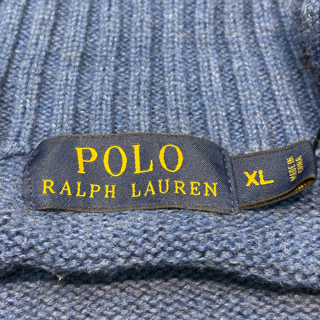 古着 POLO by Ralph Lauren/ ポロラルフローレン/ ハーフジップニットセーター/ サイズXL