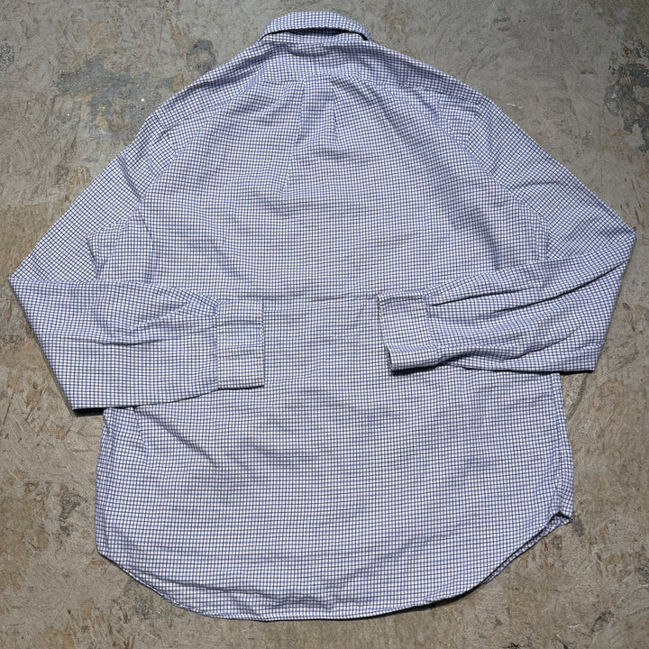 古着 POLO by Ralph Lauren/ ラルフ ローレン/ ボタンダウン長袖シャツ/ チェック柄/ サイズL