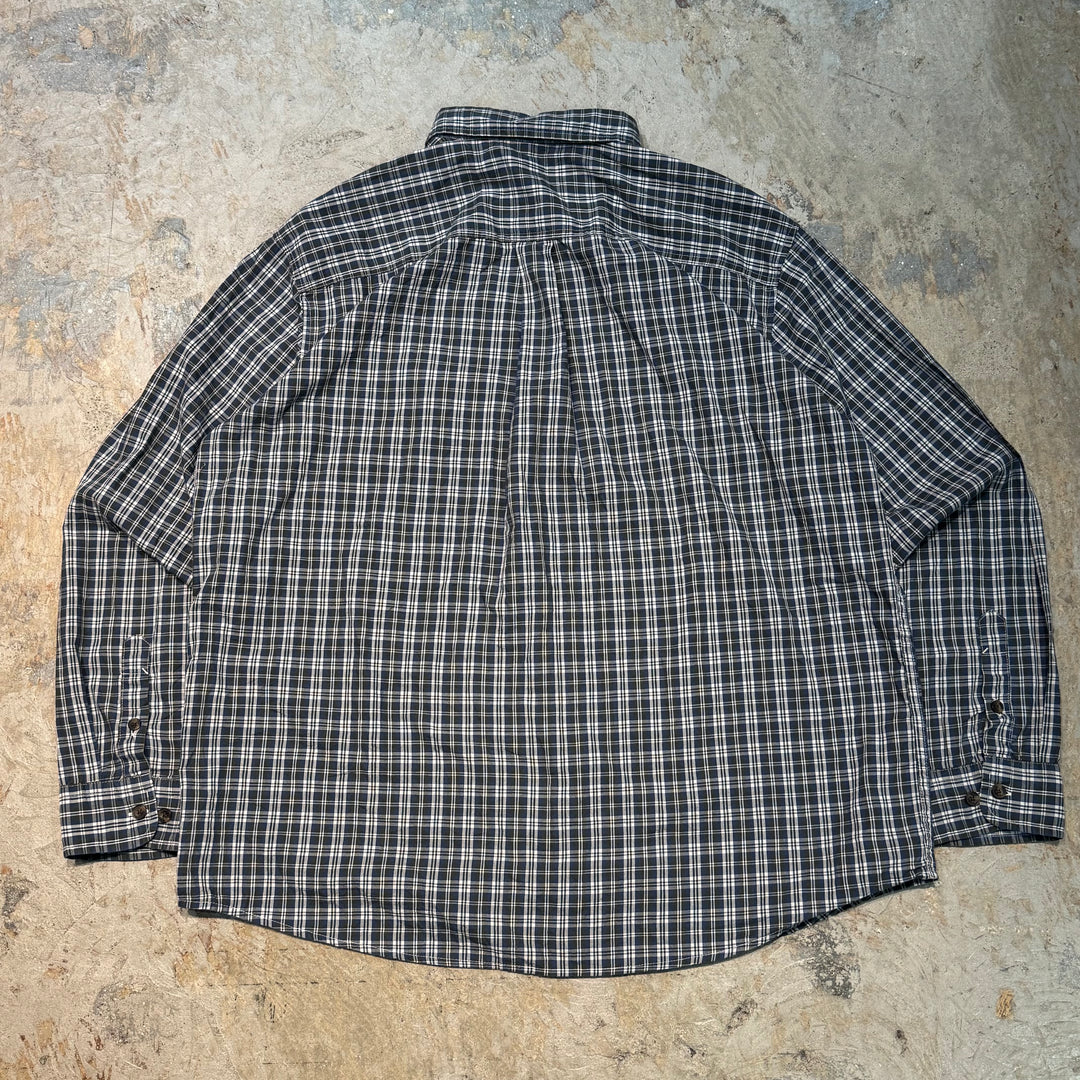 DICKIES, DICKIES, Long Sleeve Shirt, Checkered Plaid, Size XL