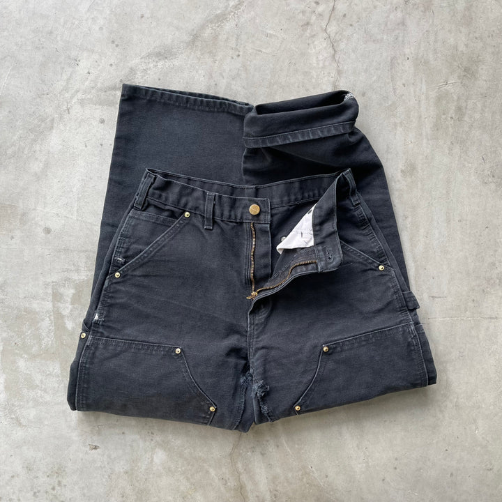 古着 Carhartt/カーハート/ダック地ペインターパンツ/ダブルニー/実寸サイズ28×28