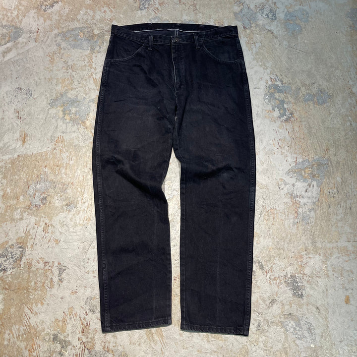 #4272 古着 RUSTLER/ラスラー/Black Denim Pants/ブラックデニムパンツ/サイズ36×30