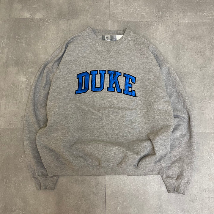 #2013 古着 J.AMERICA/ジェイ アメリカ/Crewneck Sweatshirts/クルーネックスウェット/カレッジロゴ/DUKE/サイズXL