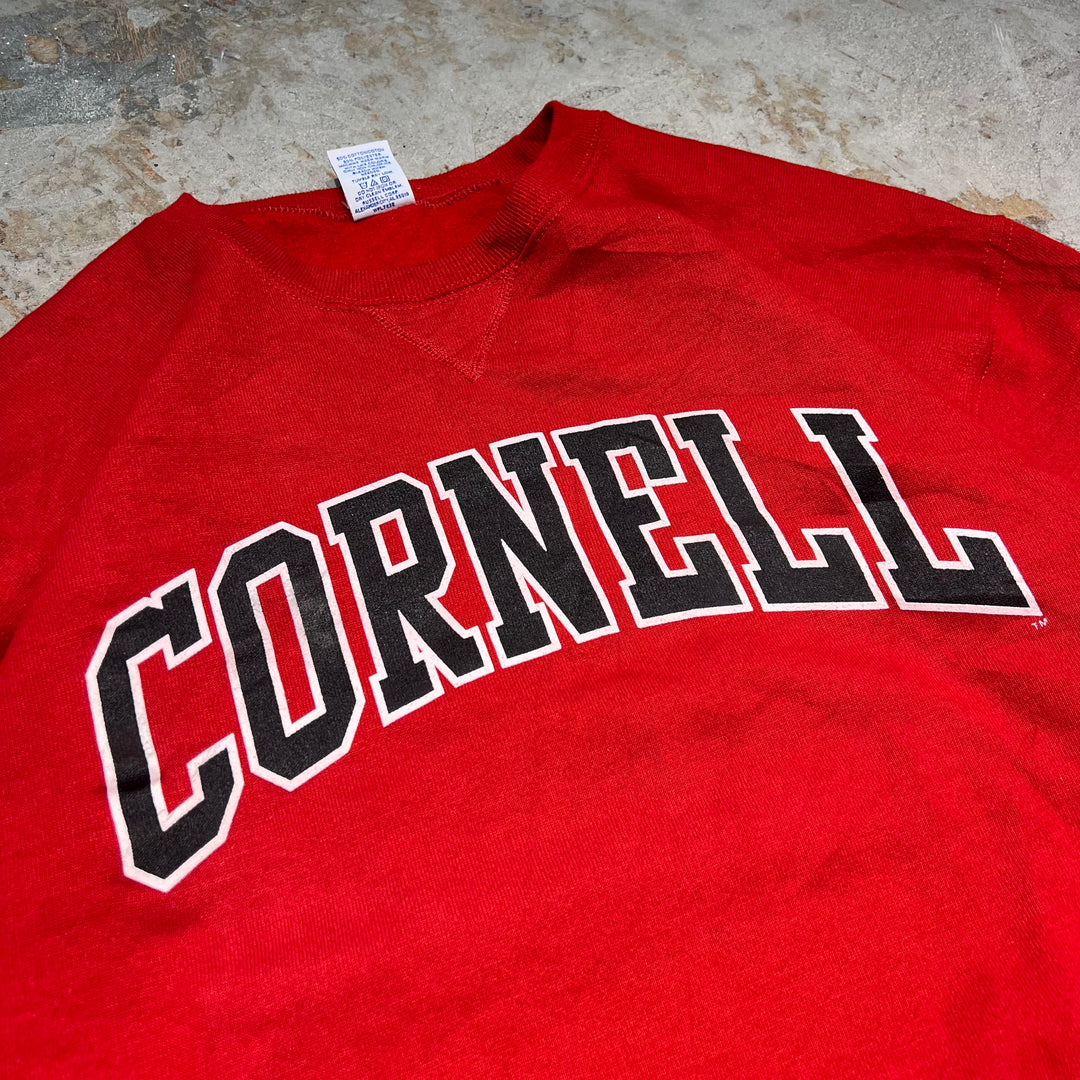 #3637 古着 Russell/ラッセル/Crew Neck Sweat Shirts/クルーネックスウェット/カレッジロゴ/CORNELL/サイズM