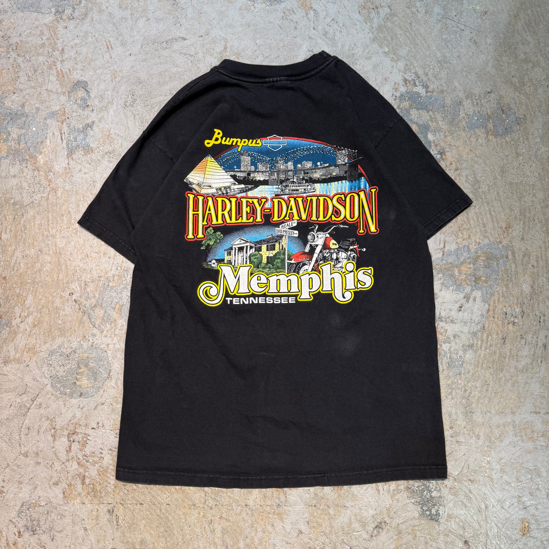 古着 USA製 Harley-Davidson/ハーレーダビッドソン/ プリントTシャツ/ サイズL