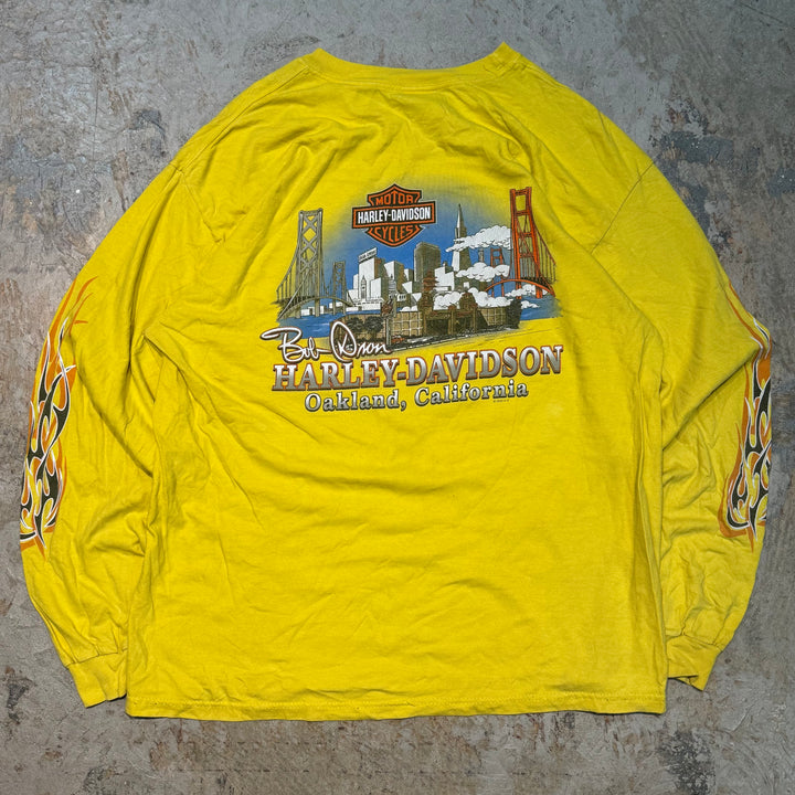 Used clothing Made in USA Harley-Davidson/Harley-Davidson/Long sleeve print T-shirt/Size XL