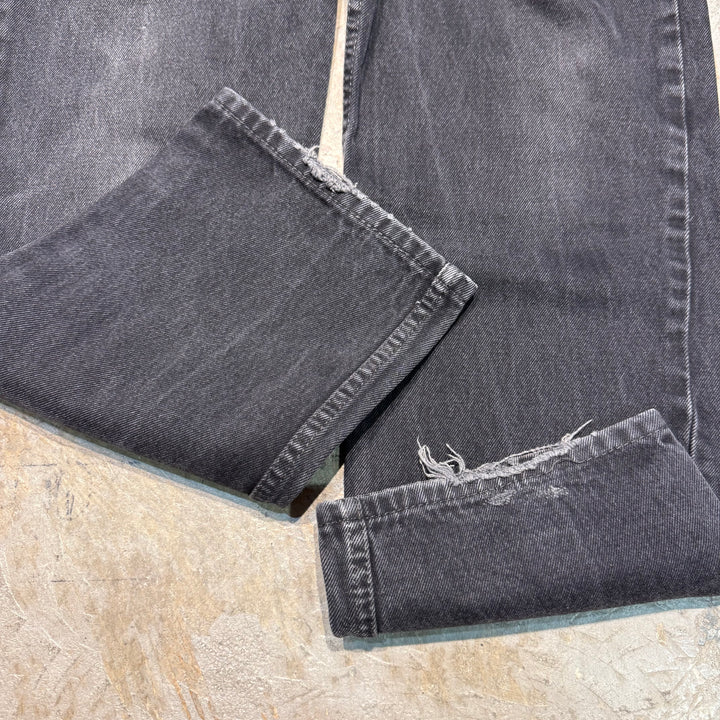古着 Levi's/リーバイス/ブラックデニムパンツ/550/実寸サイズ33×30