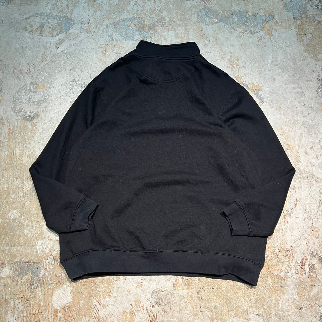 #3455 古着 Unknow/Half zip sweat/ハーフジップスウェット/企業ロゴ/サイズ2XL