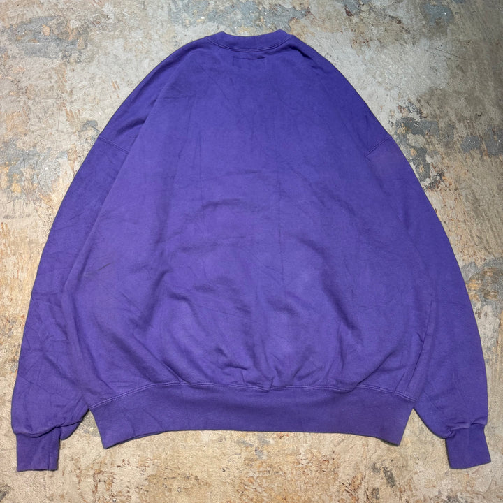 古着 USA製 90's~ RUSSELLATHLETIC/ ラッセル アスレチック/ クルーネックブランクスウェット/ 無地/ Vガゼット/ サイズXXL
