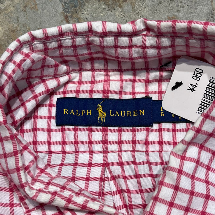 #4415 古着 Ralph Lauren/ラルフローレン/Long Sleeve Button Down Shirt/長袖ボタンダウンシャツ/チェック柄/サイズL