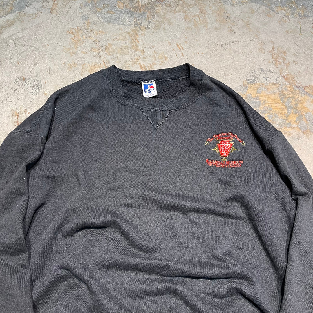 #3792 古着 Russell/ラッセル/Crew Neck Sweat Shirts/クルーネックスウェット/RAILROAD MUSEUM OF PENNSYLVANIA/サイズXXL