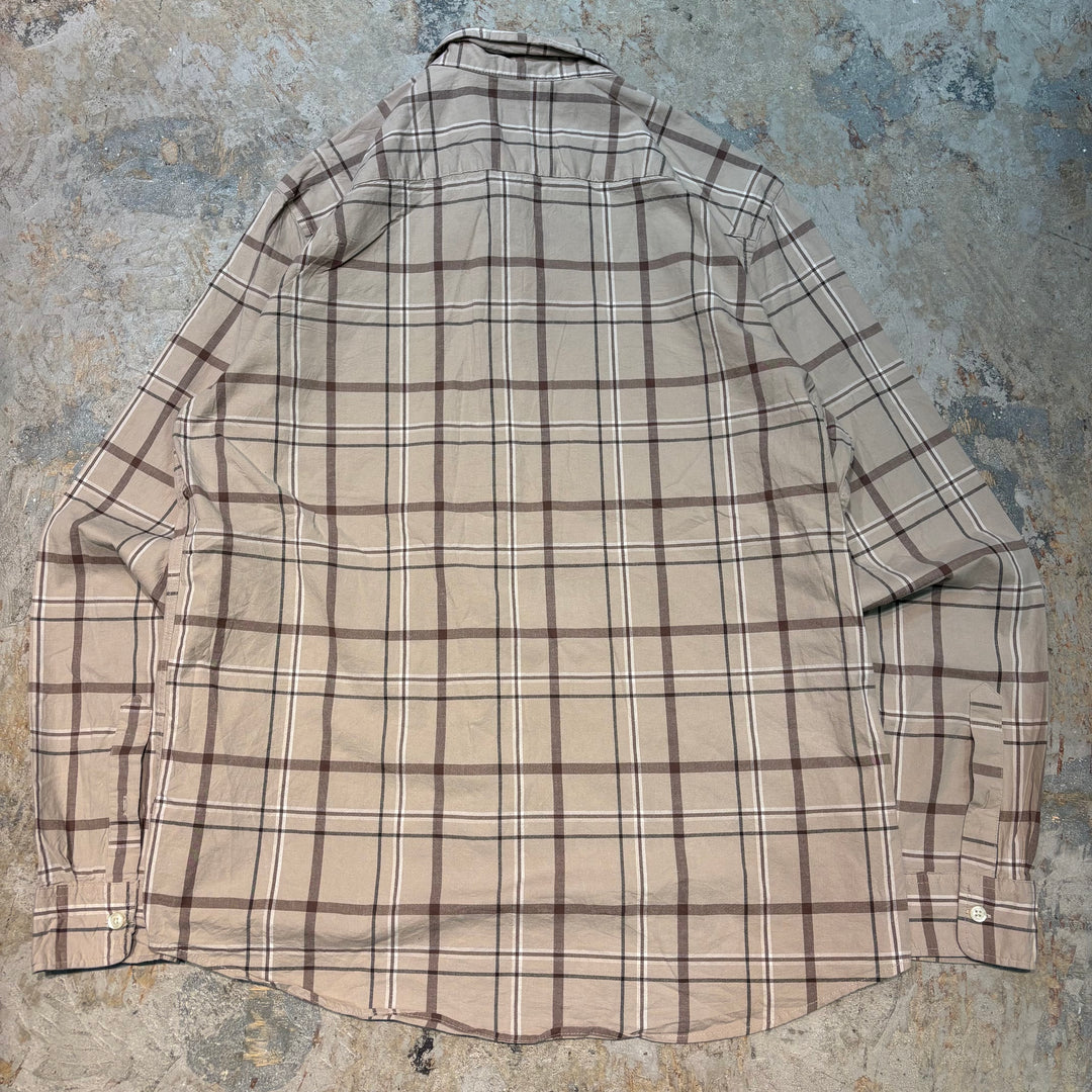 古着 GAP/ギャップ/ボタンダウン長袖シャツ/チェック柄/サイズXL