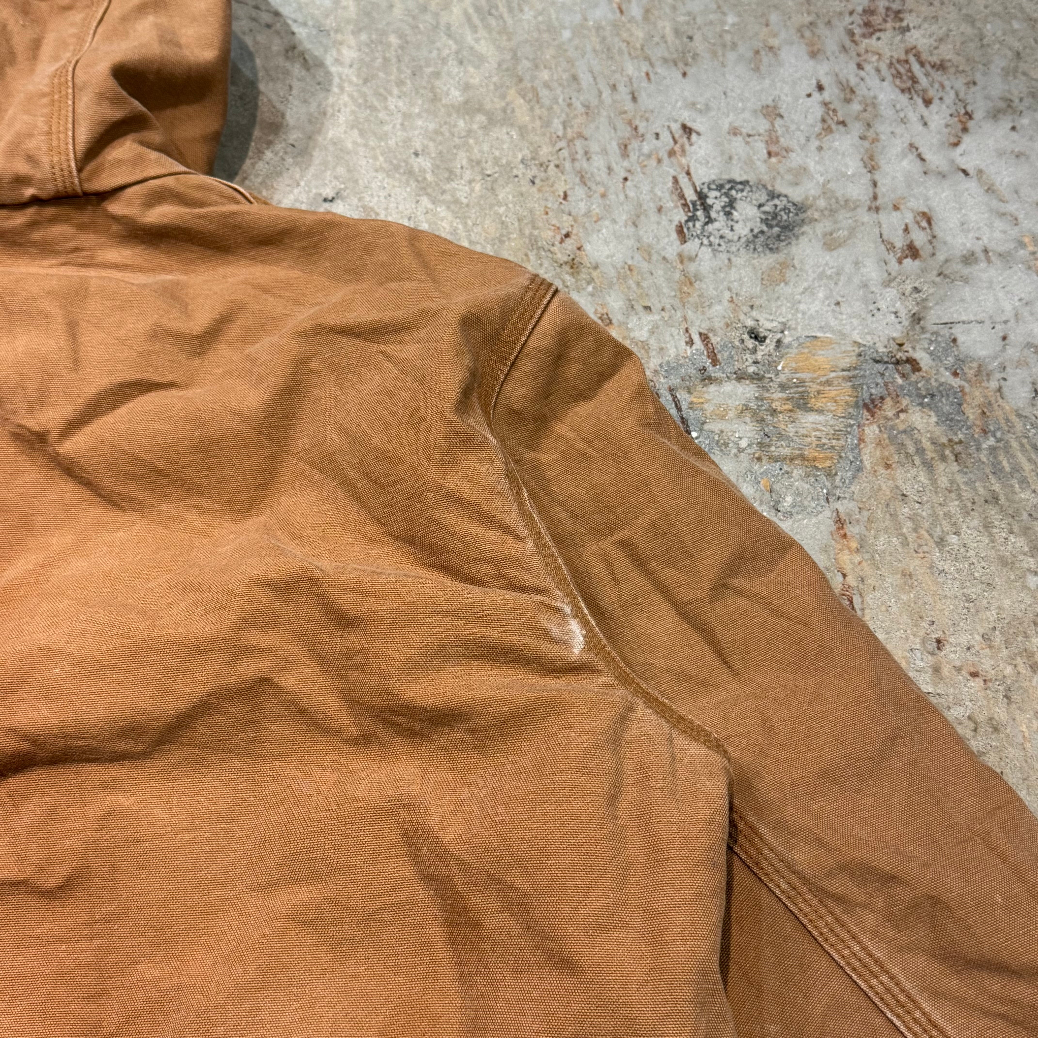 む*に様 USA古着 KEY ダック地 アクティブジャケット 茶 中綿キルティン USA製 KEY ダック地ワークジャケット | CUSTOM FEVER