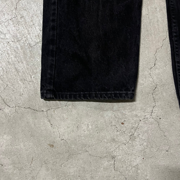 #4208 古着 Wrangler/ラングラー/Black Denim Pants/ブラックデニムパンツ/RELAXED FIT/サイズ36×30