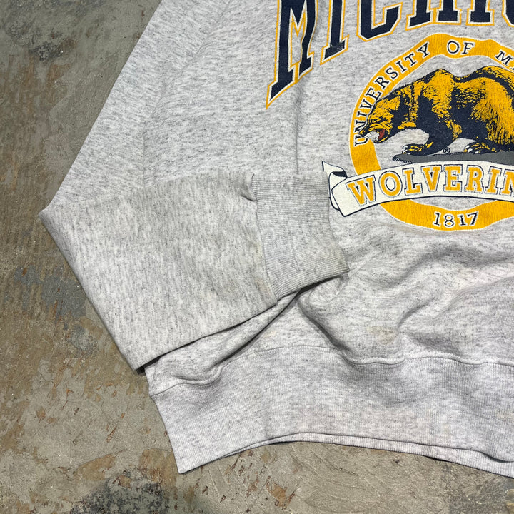 #3938 古着 unknow/Crew neck sweat/クルーネックスウェット/MICHIGAN/MADE IN U.S.A/サイズXL