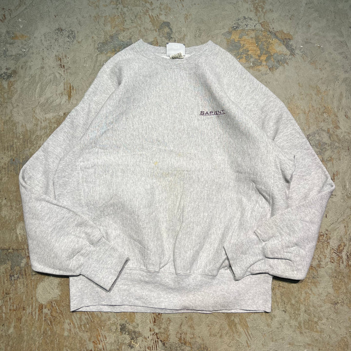 #3624 古着 90's Lee/リー / Crew Neck Sweat Shirts/クルーネックスウェット / USA製/企業系/刺繍ロゴ/reverse weave/サイズXL