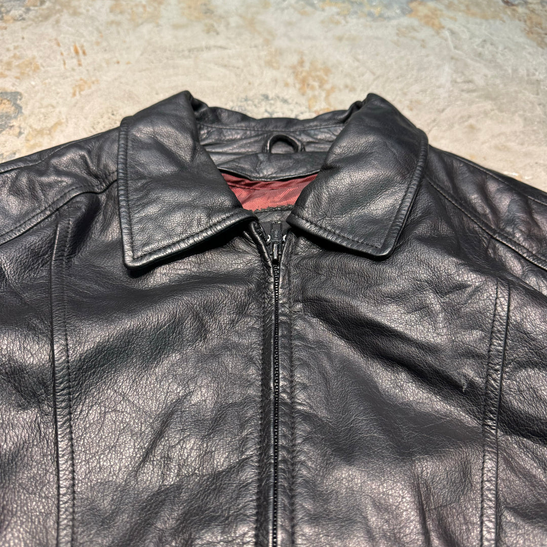 古着 WILSONS LEATHER/ ウィルソンズレザー/ ジップアップレザージャケット/ サイズXL